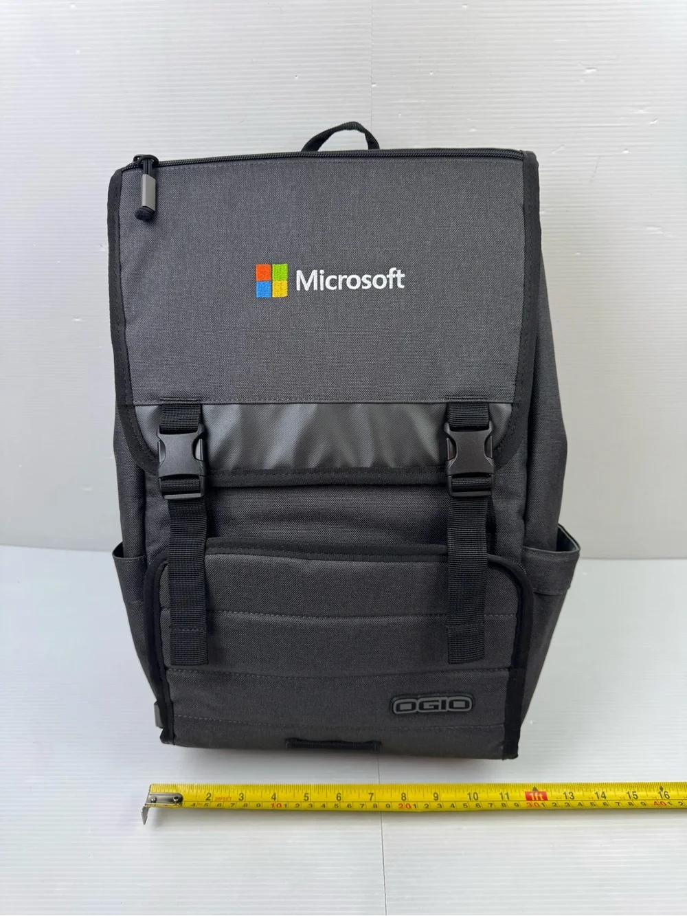 Microsoft Ogio Slalom Gray Laptop Tablet Backpack 17' Work Travel School Bag